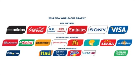 Sponsors of the 2014 World Cup