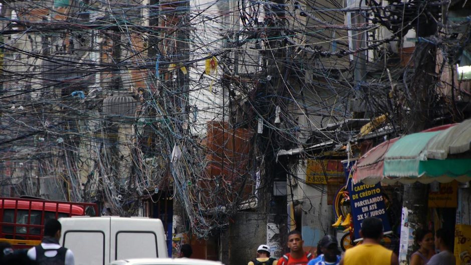 Power lines in Brazil