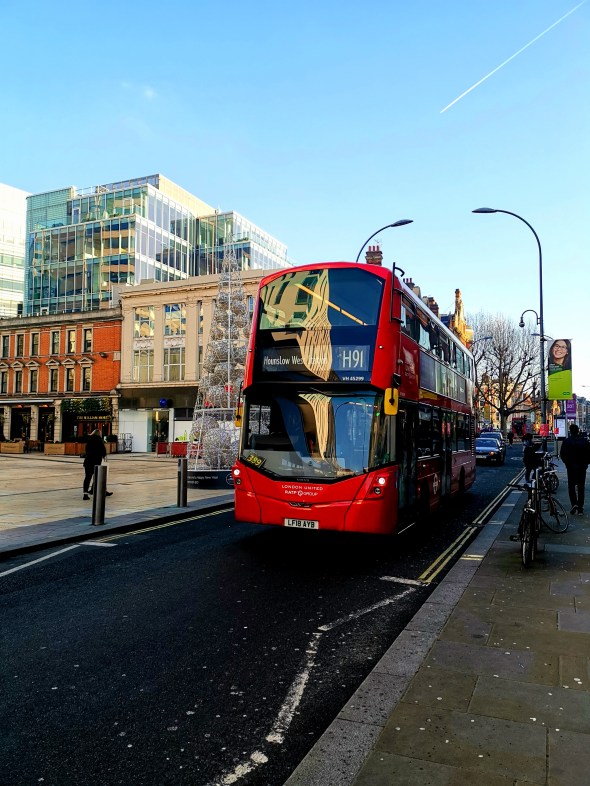An Iconic Red Double Decker bus in London